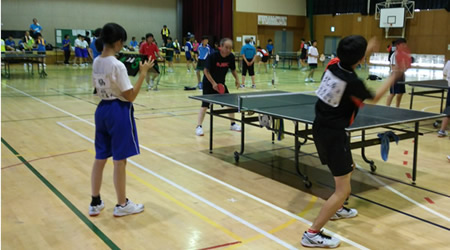 第13回市民体育祭・卓球競技の様子（写真）